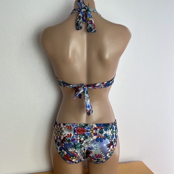 Cyn&Luca One piece swimsuit monokini halter jewels print - Picture 4 of 4